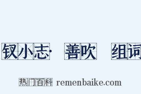 钗小志·善吹箎组词是什么意思的图片